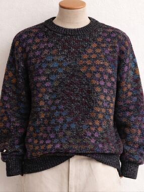 Vintage St Raphael Wool Sweater Made in Uruguay M Nordic Knit